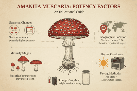 Amanita Muscaria Potency Guide: What Changes Strength? article cover
