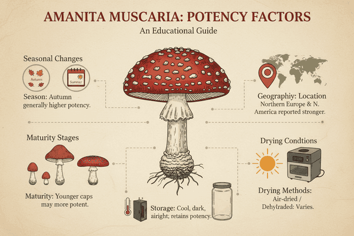 Amanita Muscaria Potency Guide: What Changes Strength? article cover